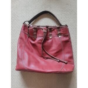 Lucky Brand Big Red Leather Tote / Purse